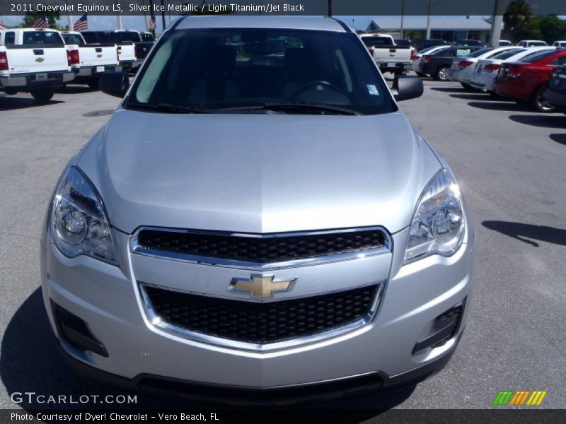 Silver Ice Metallic / Light Titanium/Jet Black 2011 Chevrolet Equinox LS