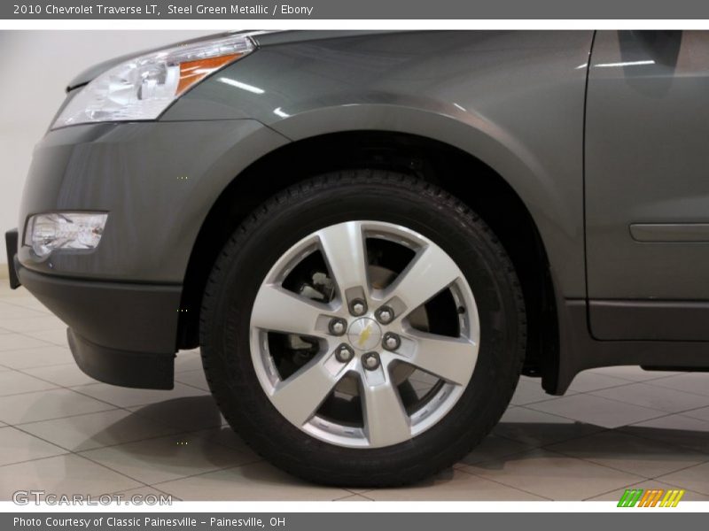 Steel Green Metallic / Ebony 2010 Chevrolet Traverse LT