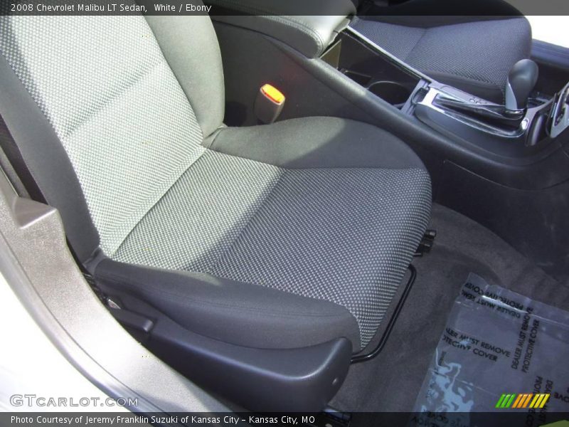 White / Ebony 2008 Chevrolet Malibu LT Sedan