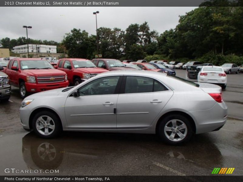 Silver Ice Metallic / Jet Black/Titanium 2013 Chevrolet Malibu LS