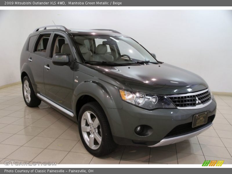 Manitoba Green Metallic / Beige 2009 Mitsubishi Outlander XLS 4WD
