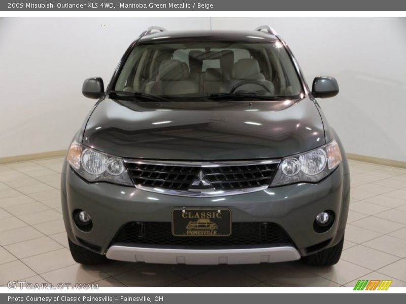 Manitoba Green Metallic / Beige 2009 Mitsubishi Outlander XLS 4WD