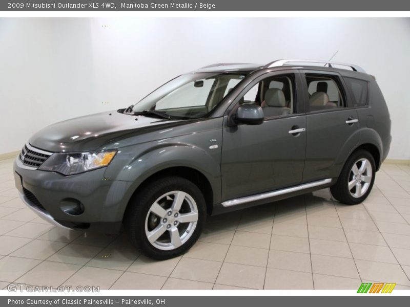 Manitoba Green Metallic / Beige 2009 Mitsubishi Outlander XLS 4WD