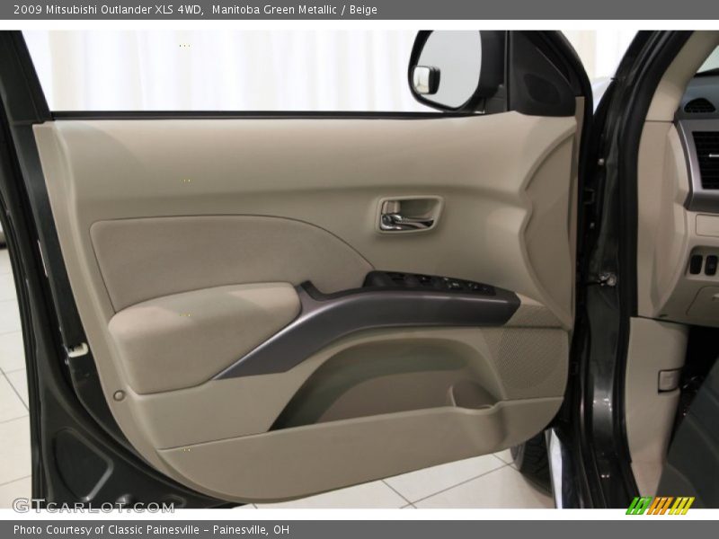 Manitoba Green Metallic / Beige 2009 Mitsubishi Outlander XLS 4WD