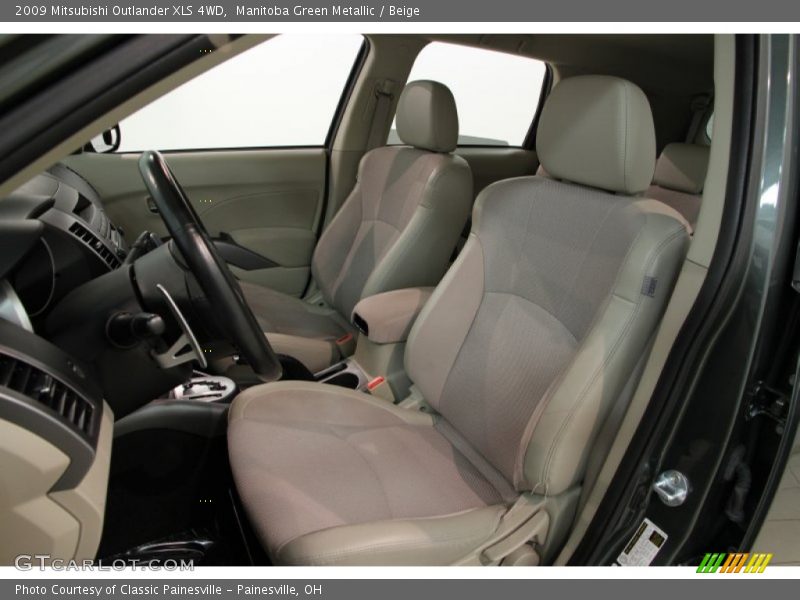 Manitoba Green Metallic / Beige 2009 Mitsubishi Outlander XLS 4WD