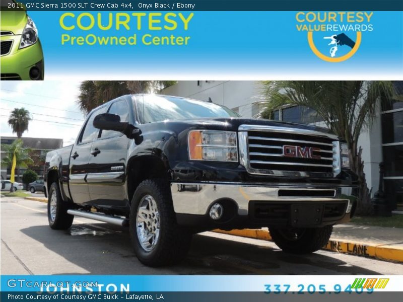 Onyx Black / Ebony 2011 GMC Sierra 1500 SLT Crew Cab 4x4