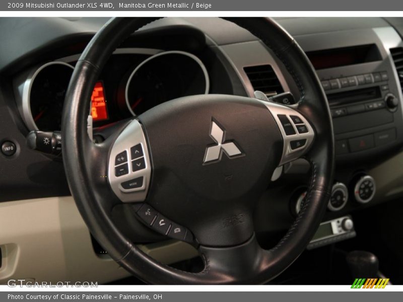 Manitoba Green Metallic / Beige 2009 Mitsubishi Outlander XLS 4WD