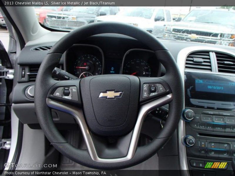 Silver Ice Metallic / Jet Black/Titanium 2013 Chevrolet Malibu LS