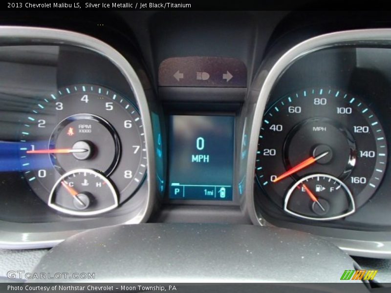 Silver Ice Metallic / Jet Black/Titanium 2013 Chevrolet Malibu LS
