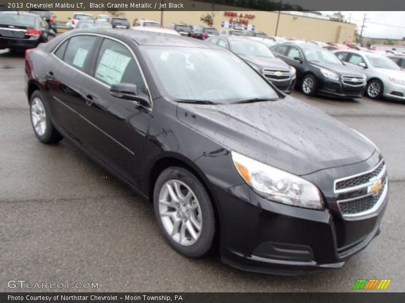 Black Granite Metallic / Jet Black 2013 Chevrolet Malibu LT