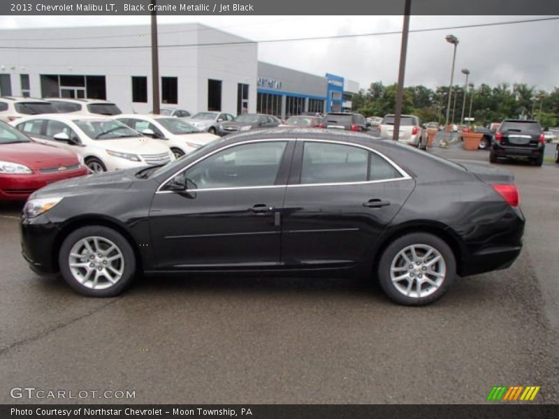 Black Granite Metallic / Jet Black 2013 Chevrolet Malibu LT