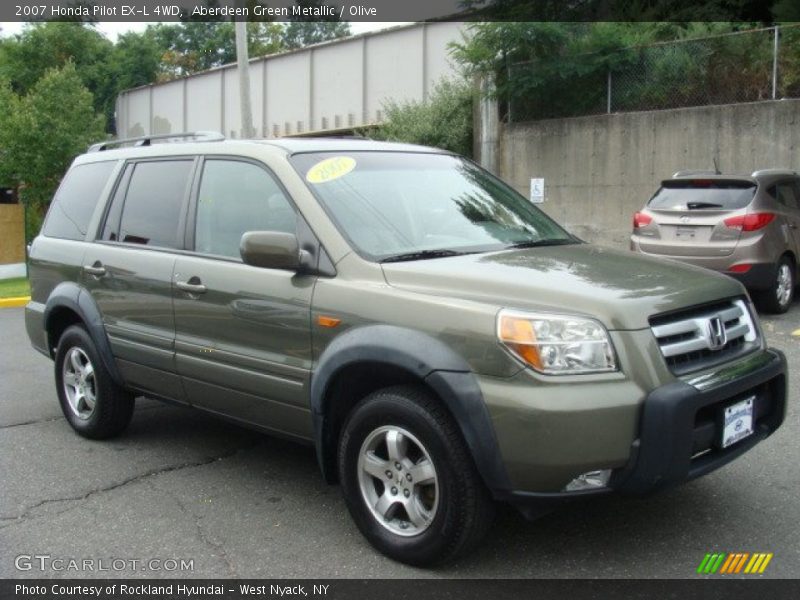 Aberdeen Green Metallic / Olive 2007 Honda Pilot EX-L 4WD