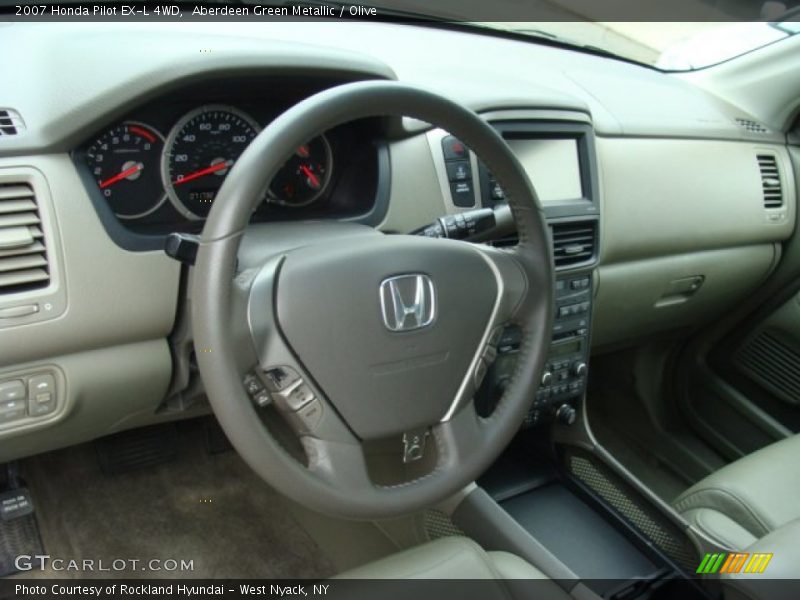 Aberdeen Green Metallic / Olive 2007 Honda Pilot EX-L 4WD