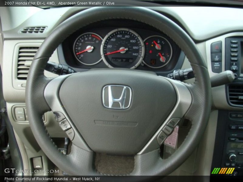 Aberdeen Green Metallic / Olive 2007 Honda Pilot EX-L 4WD
