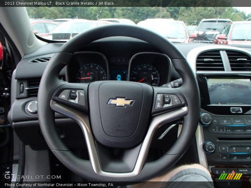 Black Granite Metallic / Jet Black 2013 Chevrolet Malibu LT