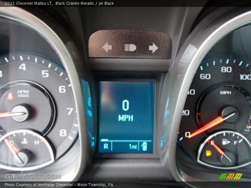 Black Granite Metallic / Jet Black 2013 Chevrolet Malibu LT