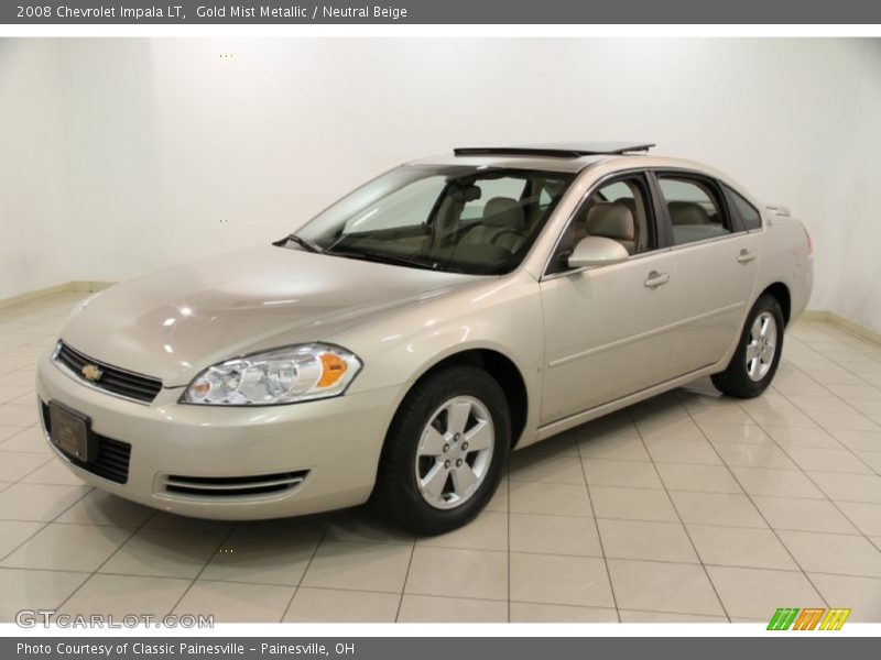 Gold Mist Metallic / Neutral Beige 2008 Chevrolet Impala LT