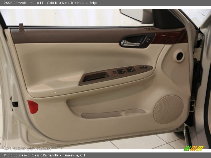 Gold Mist Metallic / Neutral Beige 2008 Chevrolet Impala LT