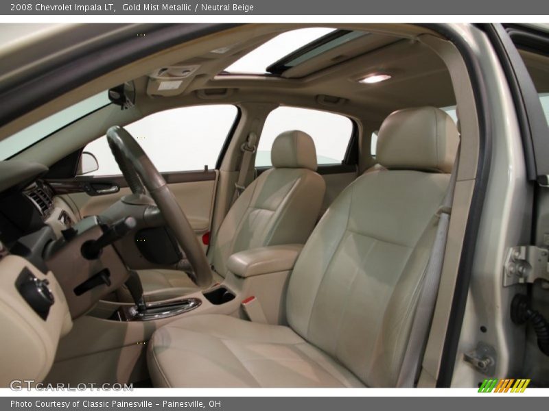 Gold Mist Metallic / Neutral Beige 2008 Chevrolet Impala LT
