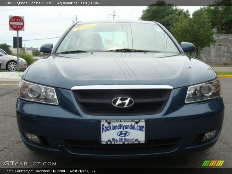 Aquamarine Pearl / Gray 2006 Hyundai Sonata GLS V6