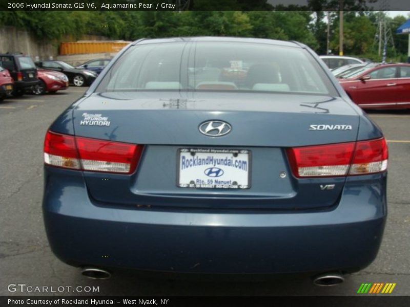 Aquamarine Pearl / Gray 2006 Hyundai Sonata GLS V6