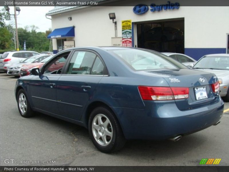 Aquamarine Pearl / Gray 2006 Hyundai Sonata GLS V6