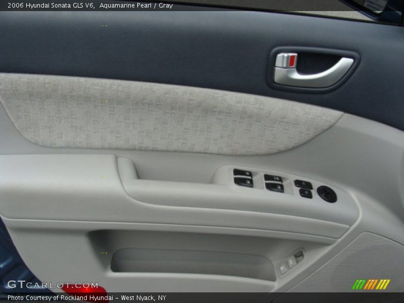 Aquamarine Pearl / Gray 2006 Hyundai Sonata GLS V6