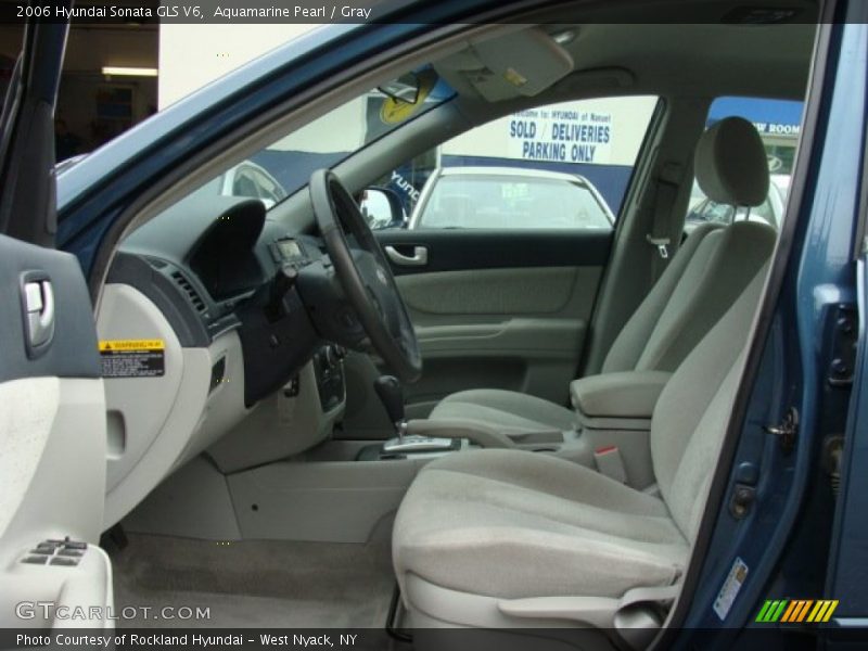 Aquamarine Pearl / Gray 2006 Hyundai Sonata GLS V6