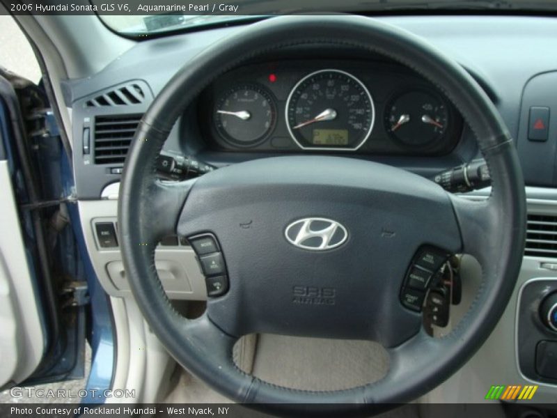 Aquamarine Pearl / Gray 2006 Hyundai Sonata GLS V6