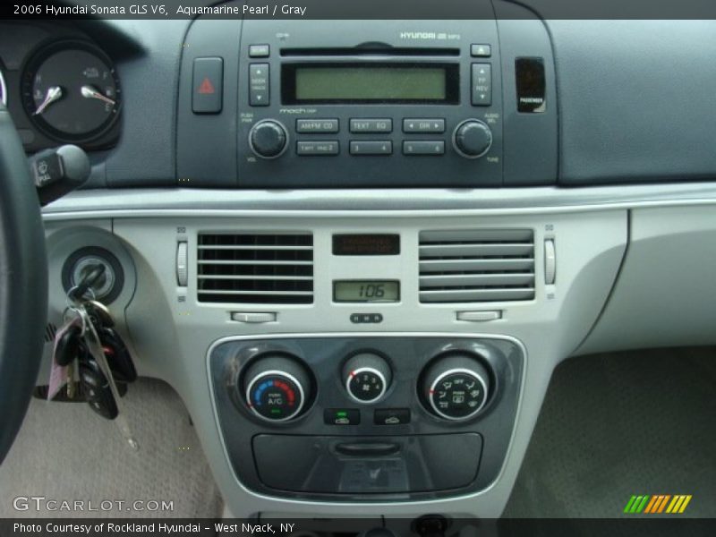 Aquamarine Pearl / Gray 2006 Hyundai Sonata GLS V6