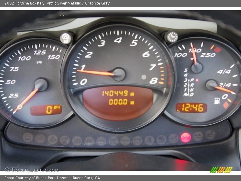 Arctic Silver Metallic / Graphite Grey 2002 Porsche Boxster