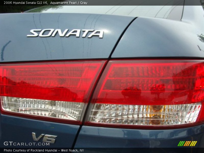Aquamarine Pearl / Gray 2006 Hyundai Sonata GLS V6
