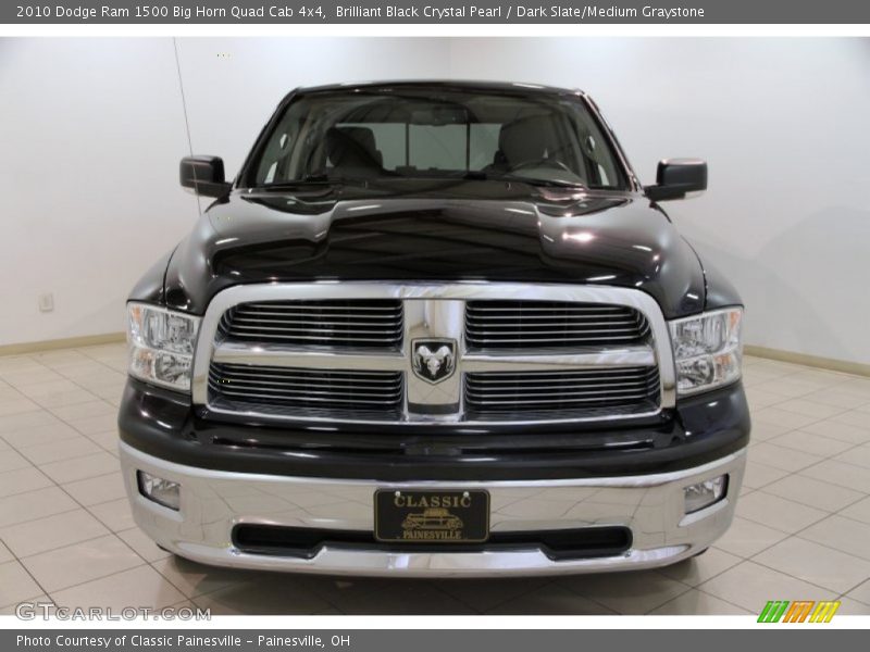 Brilliant Black Crystal Pearl / Dark Slate/Medium Graystone 2010 Dodge Ram 1500 Big Horn Quad Cab 4x4