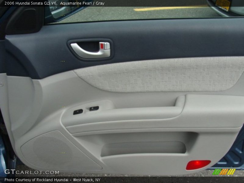 Aquamarine Pearl / Gray 2006 Hyundai Sonata GLS V6