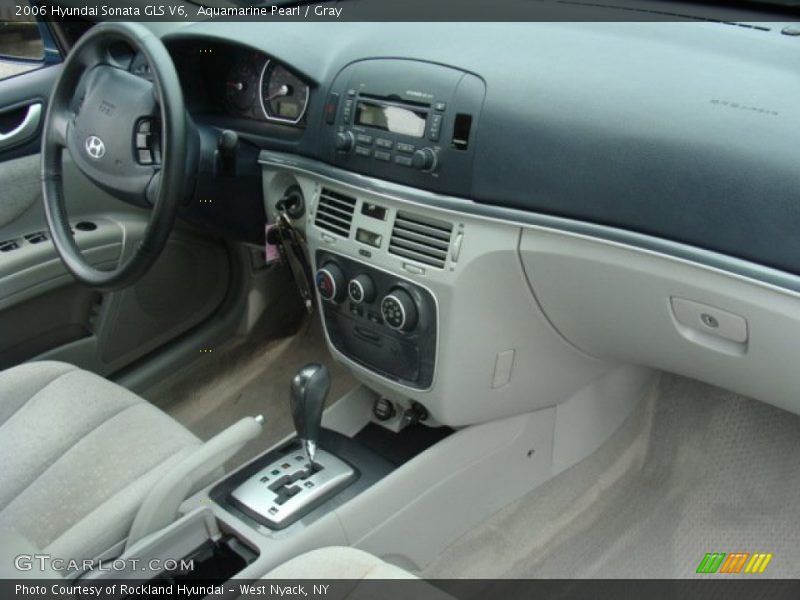 Aquamarine Pearl / Gray 2006 Hyundai Sonata GLS V6