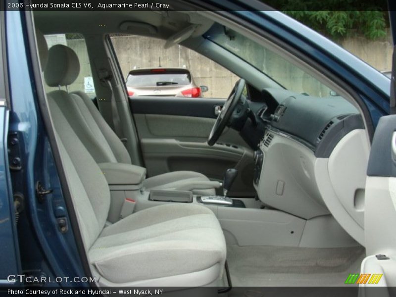 Aquamarine Pearl / Gray 2006 Hyundai Sonata GLS V6