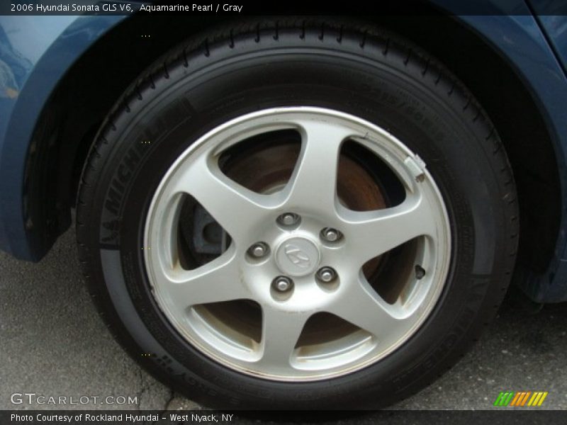 Aquamarine Pearl / Gray 2006 Hyundai Sonata GLS V6