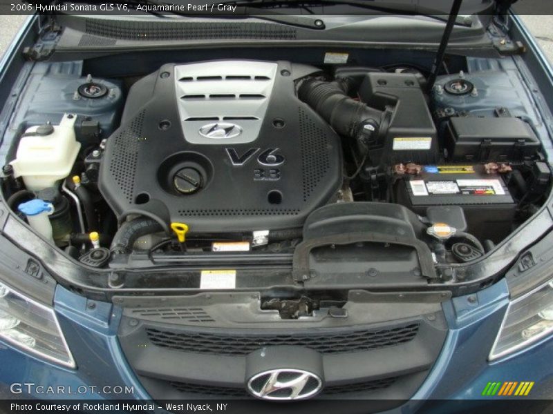 Aquamarine Pearl / Gray 2006 Hyundai Sonata GLS V6