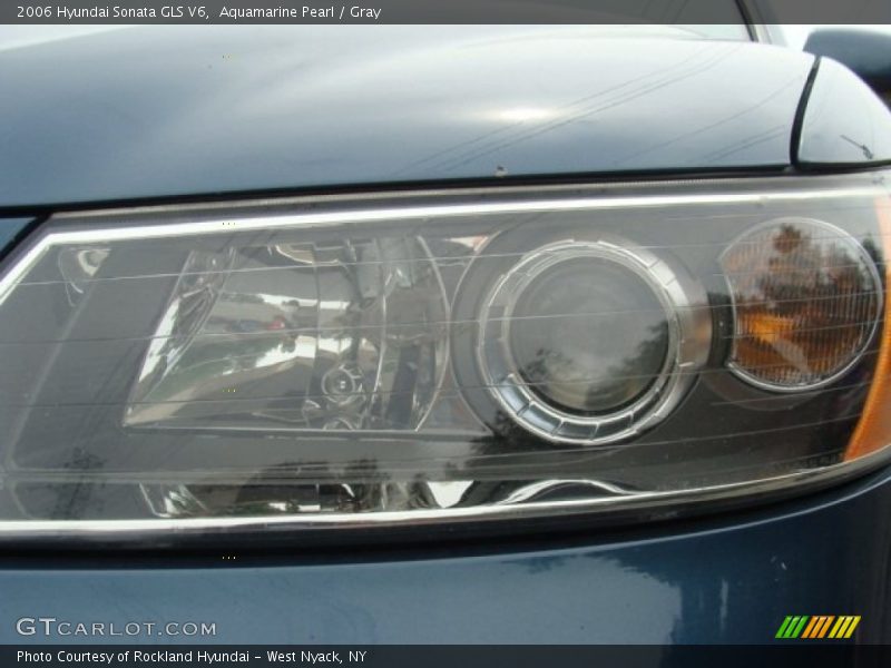 Aquamarine Pearl / Gray 2006 Hyundai Sonata GLS V6