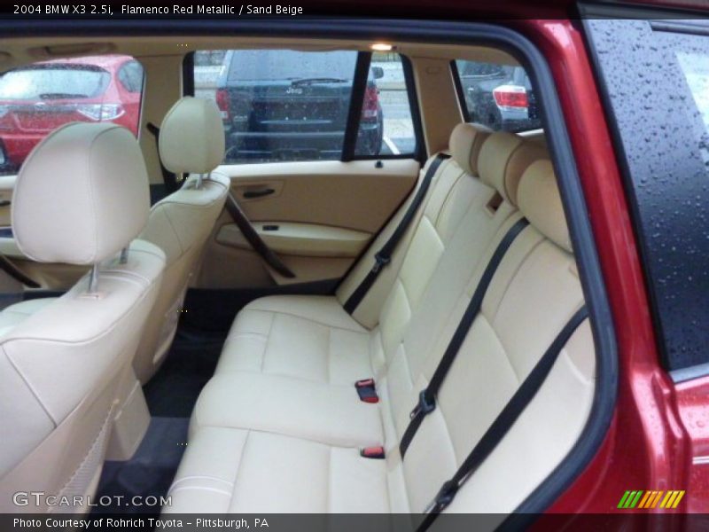 Flamenco Red Metallic / Sand Beige 2004 BMW X3 2.5i