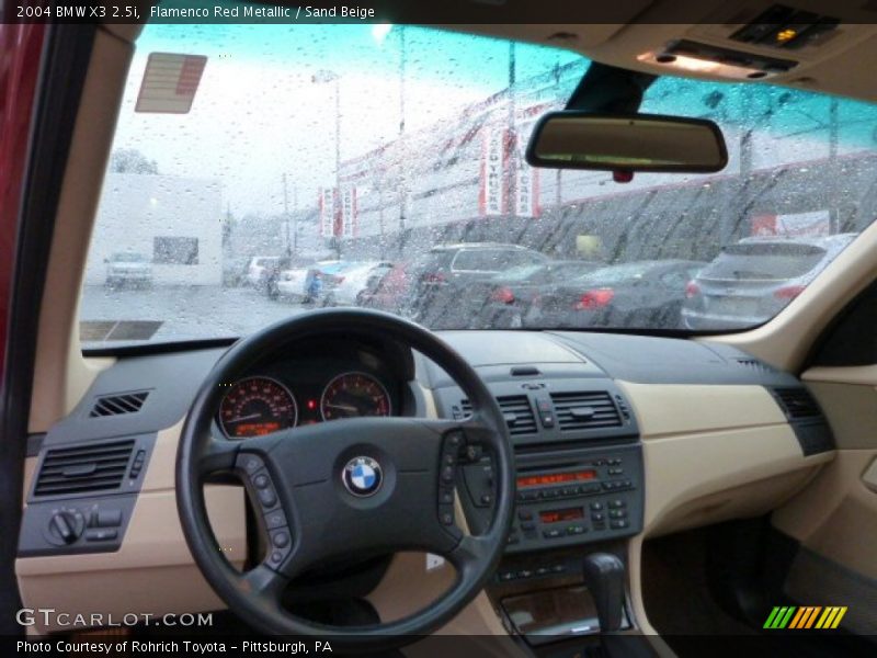 Flamenco Red Metallic / Sand Beige 2004 BMW X3 2.5i