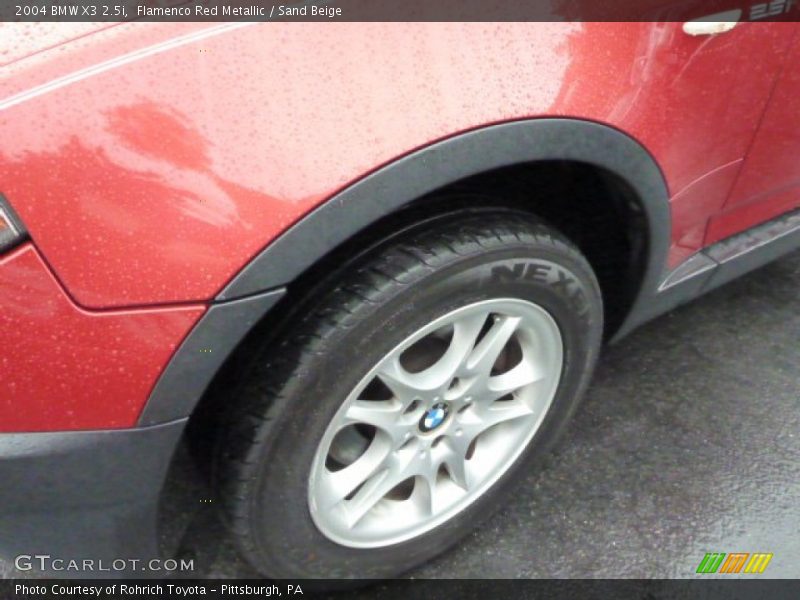 Flamenco Red Metallic / Sand Beige 2004 BMW X3 2.5i