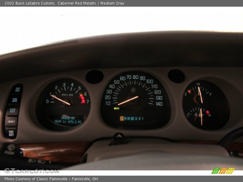 Cabernet Red Metallic / Medium Gray 2003 Buick LeSabre Custom