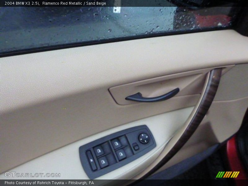 Flamenco Red Metallic / Sand Beige 2004 BMW X3 2.5i
