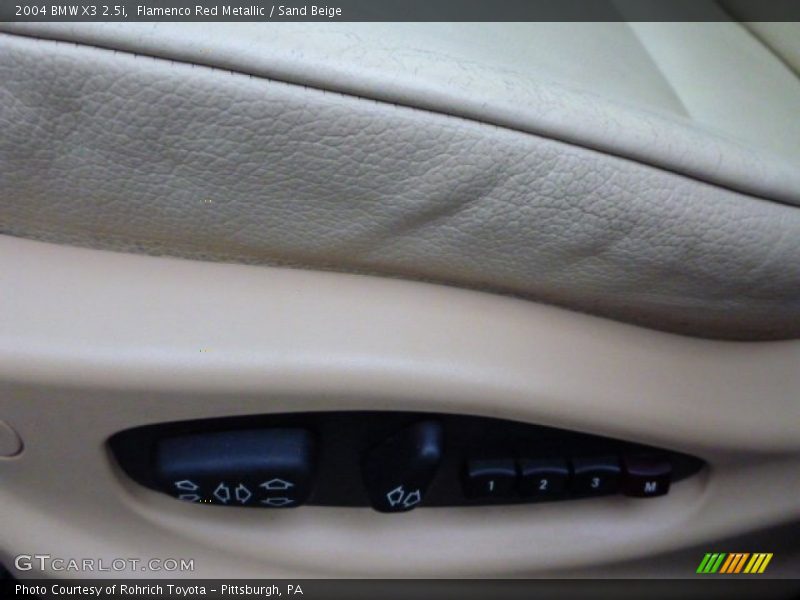Flamenco Red Metallic / Sand Beige 2004 BMW X3 2.5i