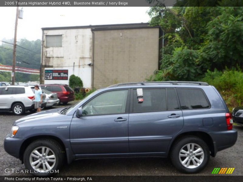 Bluestone Metallic / Ivory Beige 2006 Toyota Highlander Hybrid 4WD