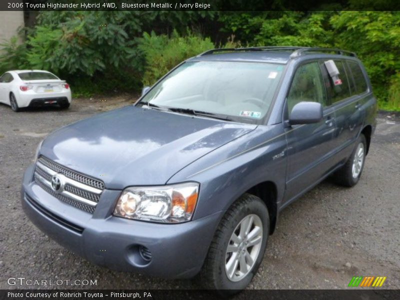 Bluestone Metallic / Ivory Beige 2006 Toyota Highlander Hybrid 4WD