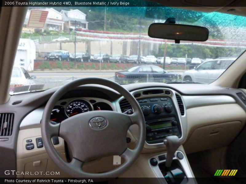 Bluestone Metallic / Ivory Beige 2006 Toyota Highlander Hybrid 4WD
