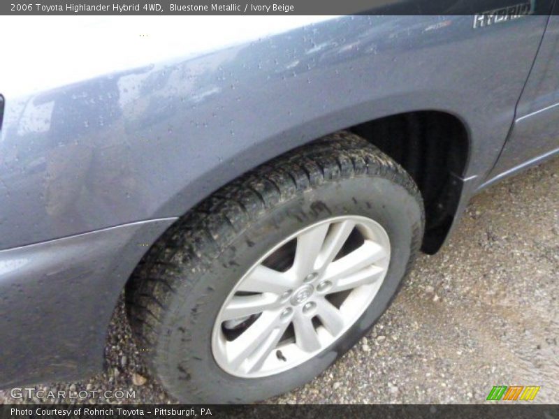 Bluestone Metallic / Ivory Beige 2006 Toyota Highlander Hybrid 4WD