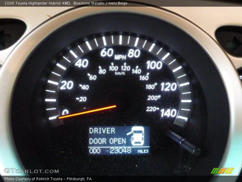 Bluestone Metallic / Ivory Beige 2006 Toyota Highlander Hybrid 4WD